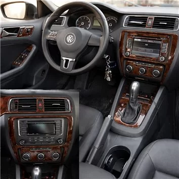 Volkswagen Jetta 2011-UP Full Set, Without NAVI Mascherine sagomate per rivestimento cruscotti 