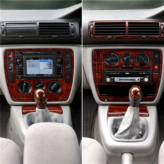 Volkswagen Passat 1998-1999 Full Set, 24 Parts Mascherine sagomate per rivestimento cruscotti 
