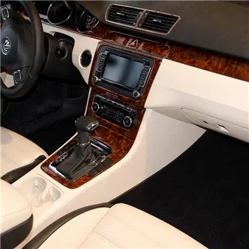Volkswagen Passat 2010-UP Paquet de base, Automatic A/C, Navigation system BD Décoration de tableau de bord