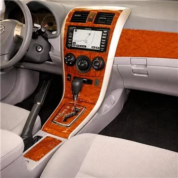 Toyota Corolla 2009-UP Full Set, Without NAVI, Automatic AC Mascherine sagomate per rivestimento cruscotti Toyota Corolla 2009-UP Full Set, Without NAVI, Automatic AC Mascherine sagomate per rivestimento cruscotti