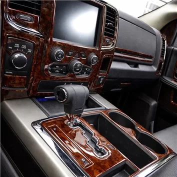 Dodge Ram 2016-2018 Décoration de tableau de bord touch Screen Display, With Front Bucket Seats, 65 Pcs.