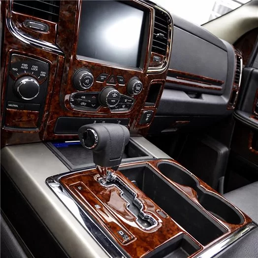 Dodge Ram 2016-2018 Mascherine sagomate per rivestimento cruscotti touch Screen Display, With Front Bucket Seats, 65 Pcs.