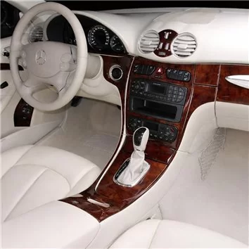 Mercedes Benz CLK 2003-UP Full Mascherine sagomate per rivestimento cruscotti 