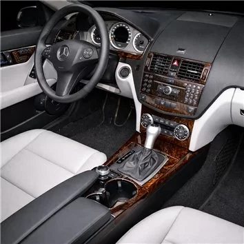 Mercedes Benz C Class 2008-UP Ensemble Complet BD Décoration de tableau de bord