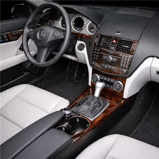 Mercedes Benz C Class 2008-UP Voll Satz BD innenausstattung armaturendekor cockpit dekor
