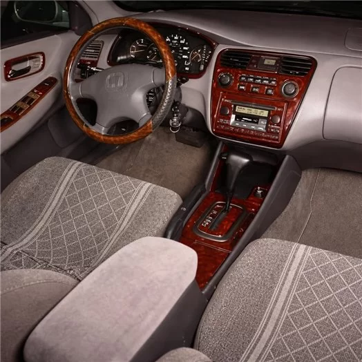 Honda Accord 2001-2002 2 Doors, OEM Compliance, 23 Parts set Interior BD Dash Trim Kit