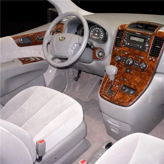 Kia Sedona 2006-UP Full Set, Automatic Gear Mascherine sagomate per rivestimento cruscotti 