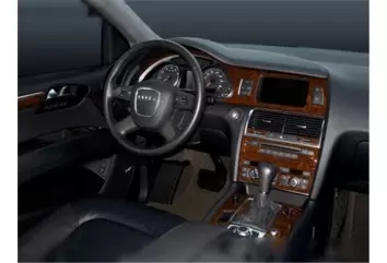 Audi Q7 2007-2014 FULL SET Mittelkonsole Armaturendekor Cockpit Dekor 50-Teilige - 1- Cockpit Dekor Innenraum