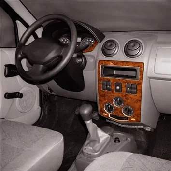 Dacia Logan 04.05-09.09 Mascherine sagomate per rivestimento cruscotti 20-Decori