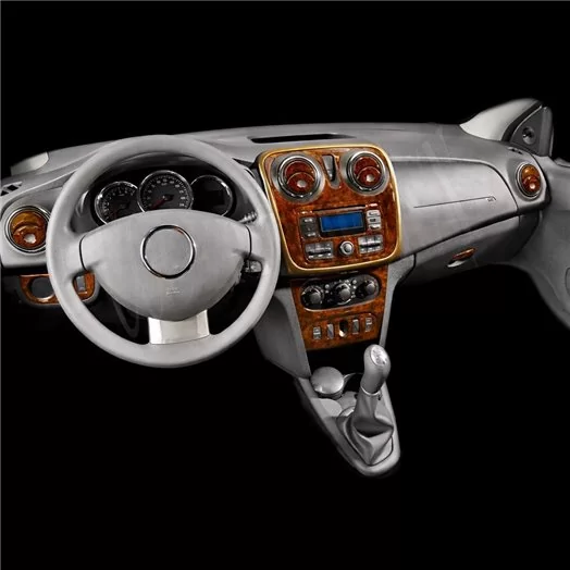 Dacia Sandero 01.2010 3D Inleg dashboard Interieurset aansluitend en pasgemaakt op he 22-Teile