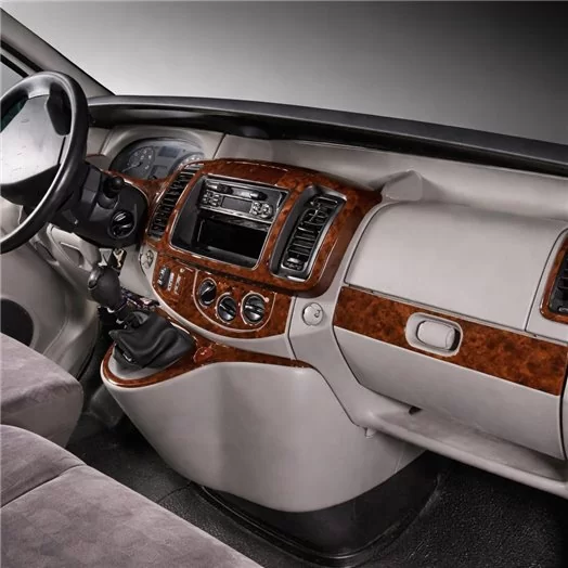 Opel Vivaro 01.07-01.11 3D Inleg dashboard Interieurset aansluitend en pasgemaakt op he 17-Teile