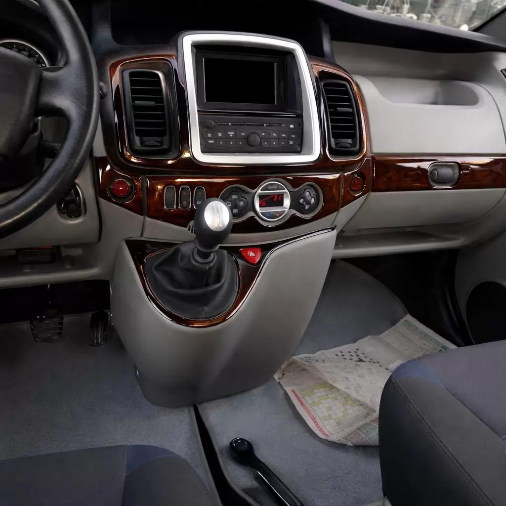 Renault Trafic-Nissan Primastar 01.2011 Digi 3D Inleg dashboard Interieurset aansluitend en pasgemaakt op he 12-Teile