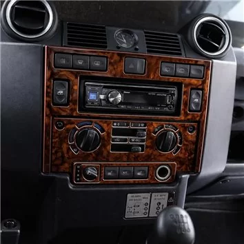 Land Rover Defender 2008 Mittelkonsole Armaturendekor WHZ Cockpit Dekor 15 Teilige