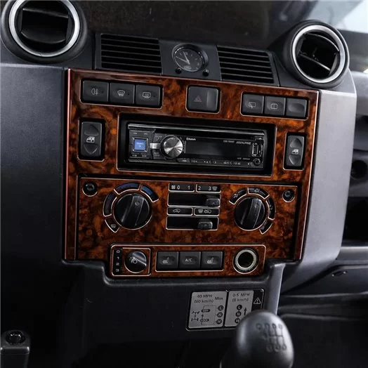 Land Rover Defender 2008 Mascherine sagomate per rivestimento cruscotti 15 Decori Land Rover Defender 2008 Mascherine sagomate per rivestimento cruscotti 15 Decori