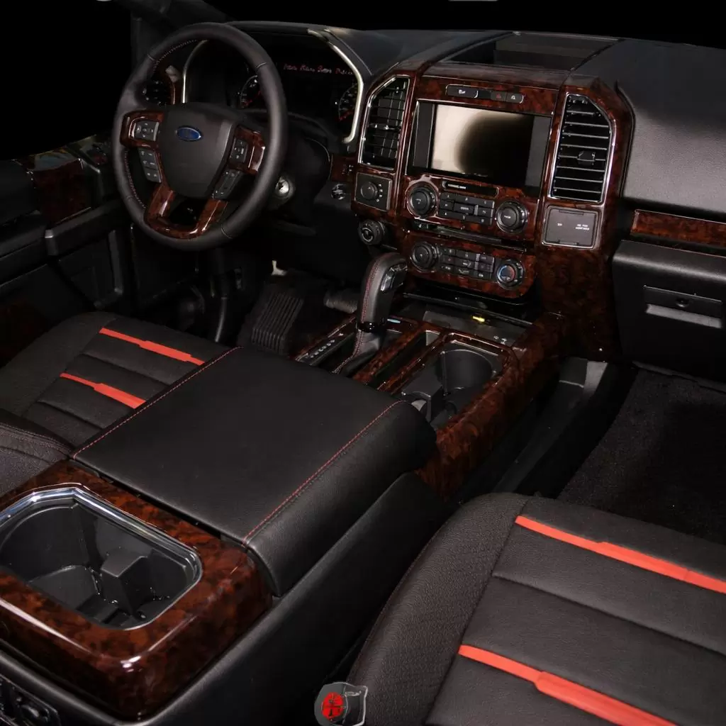 Ford F-150 SuperCab 2018-2020 Inleg dashboard Interieurset aansluitend en pasgemaakt 39 Delen