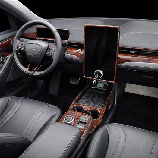 Ford Mustang Mach-E 2021-2024 Inleg dashboard Interieurset aansluitend en pasgemaakt 32 Delen