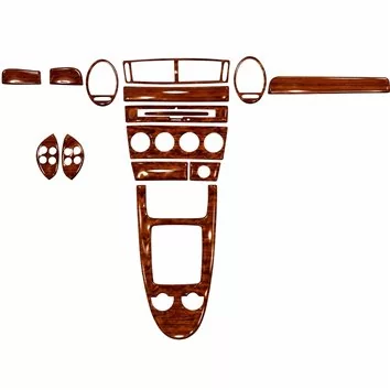 Mercedes SLK (R171) 2004-2010 Habillage Décoration de Tableau de Bord 18-Pièce