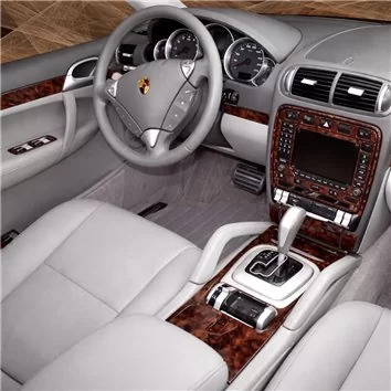 Porsche Cayenne 2003-2010 955 Mittelkonsole Armaturendekor Cockpit Dekor 34-Teile