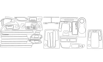 Audi Q7 2007-2014 FULL SET Mittelkonsole Armaturendekor Cockpit Dekor 50-Teilige - 2- Cockpit Dekor Innenraum