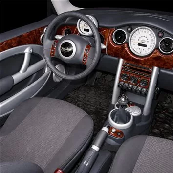 Mini Cooper 2003-2004 Full Mascherine sagomate per rivestimento cruscotti 