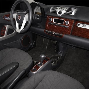 Smart Fortwo 451 2007-2015 3D Interior Dashboard Trim Kit Dash Trim Dekor 40-Parts
