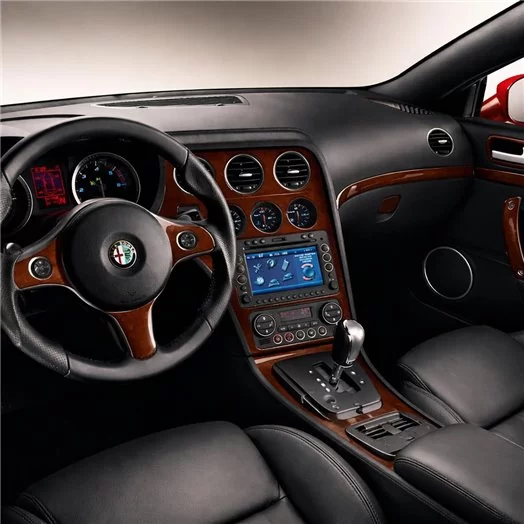 Alfa Romeo Brera 2005-2011 Mascherine sagomate per rivestimento cruscotti 22-Decori