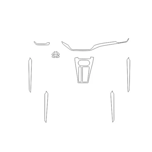 Skoda Enyaq 2023 3D Interior Dashboard Trim Kit Dash Trim Dekor 7-Parts