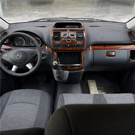 Mercedes Viano W639 01.2006 3D Interior Dashboard Trim Kit Dash Trim Dekor 31-Parts
