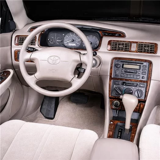 Toyota Camry 01.03-12.06 3D Inleg dashboard Interieurset aansluitend en pasgemaakt op he 18-Teile