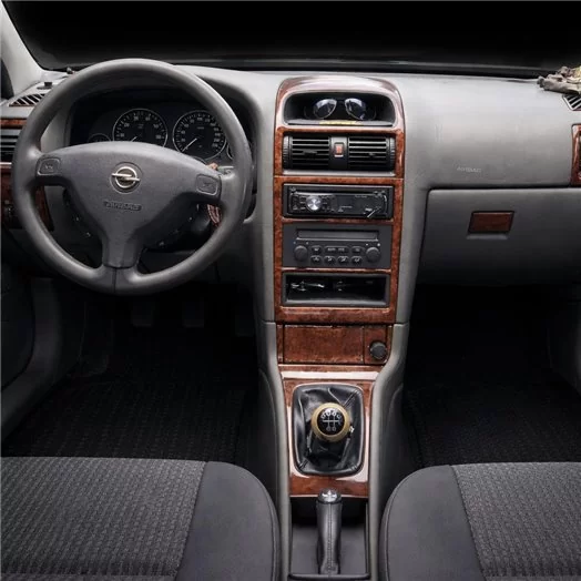 Opel Astra G 03.98-12.03 DIGI AUT Mittelkonsole Armaturendekor Cockpit Dekor 16-Teile