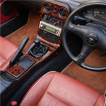 Mazda MX-5 Miata NA Mk1 1989–1997 3D Interior Dashboard Trim Kit Dash Trim Dekor 15-Parts