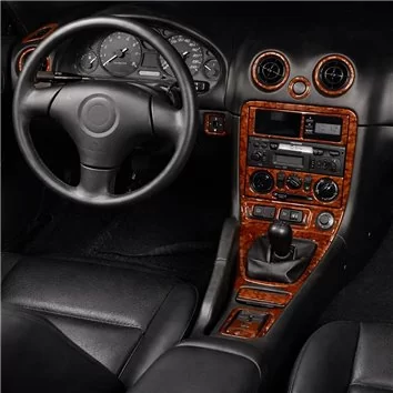 Mazda Miata 1999-2000 Full Set, 19 Parts Mascherine sagomate per rivestimento cruscotti 
