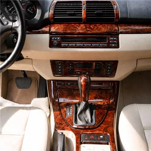 BMW X5 2000-2006 Without NAVI system, Manual Gearbox AC Control Mascherine sagomate per rivestimento cruscotti BMW X5 2000-2006 Without NAVI system, Manual Gearbox AC Control Mascherine sagomate per rivestimento cruscotti