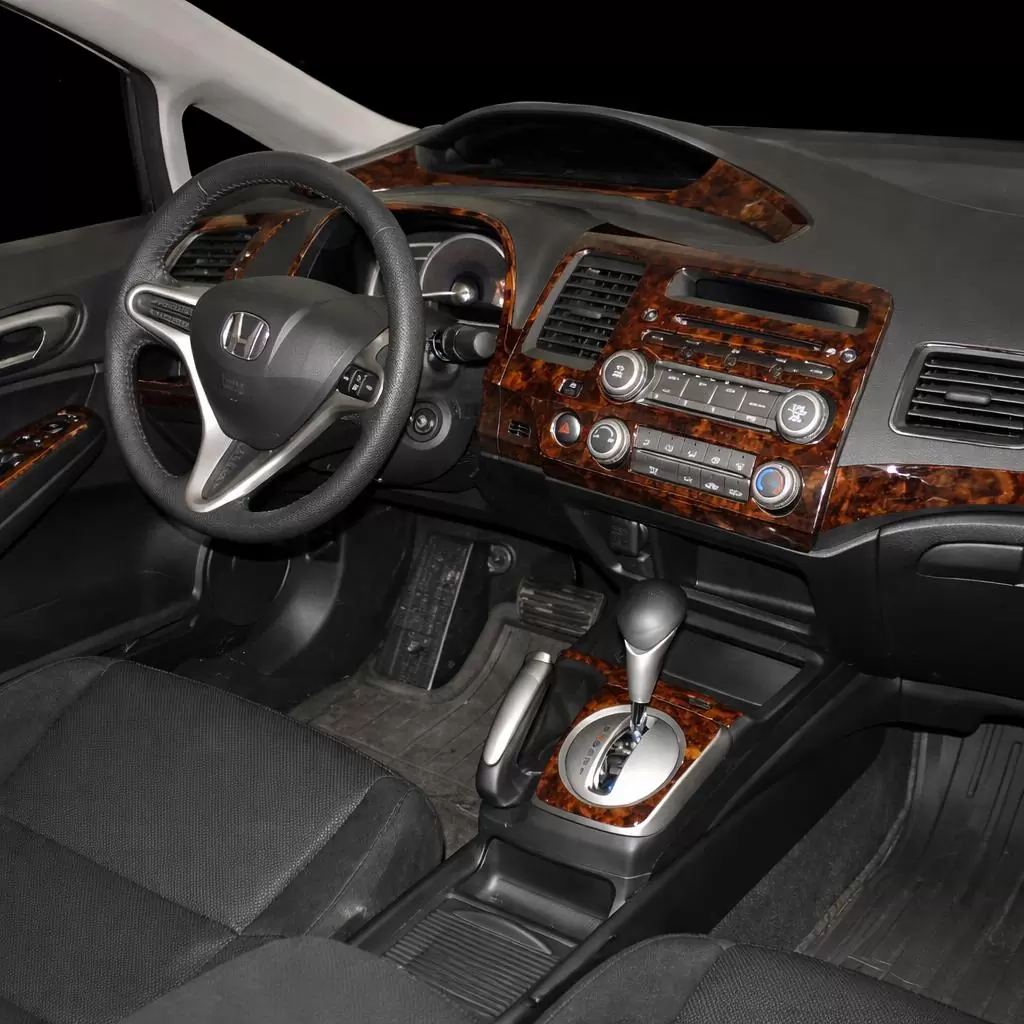 Honda Civic 2006-2011 4 Doors, Without NAVI system Interior BD Dash Trim Kit