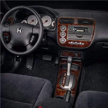 Honda Civic 2003-2005 Automatic Gear, 2 or 4 Doors, Without glowe-box Interior BD Dash Trim Kit