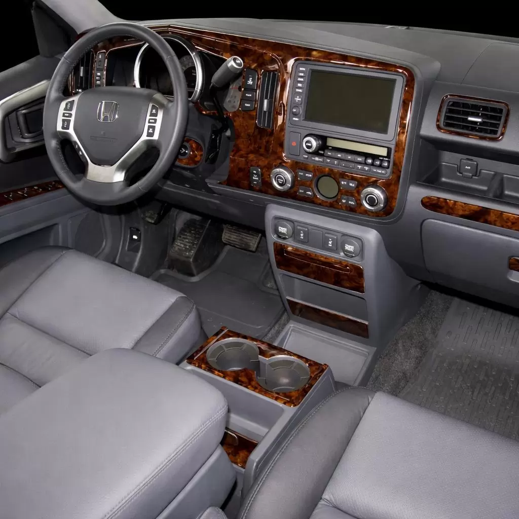 Honda Ridgeline 2006-2008 Full Set, Automatic Gear, Without Navigation Interior BD Dash Trim Kit