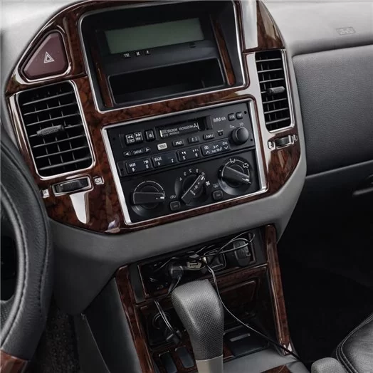 Mitsubishi Pajero/Montero 2000-2006 Full Set, Without glowe-box Interior BD Dash Trim Kit