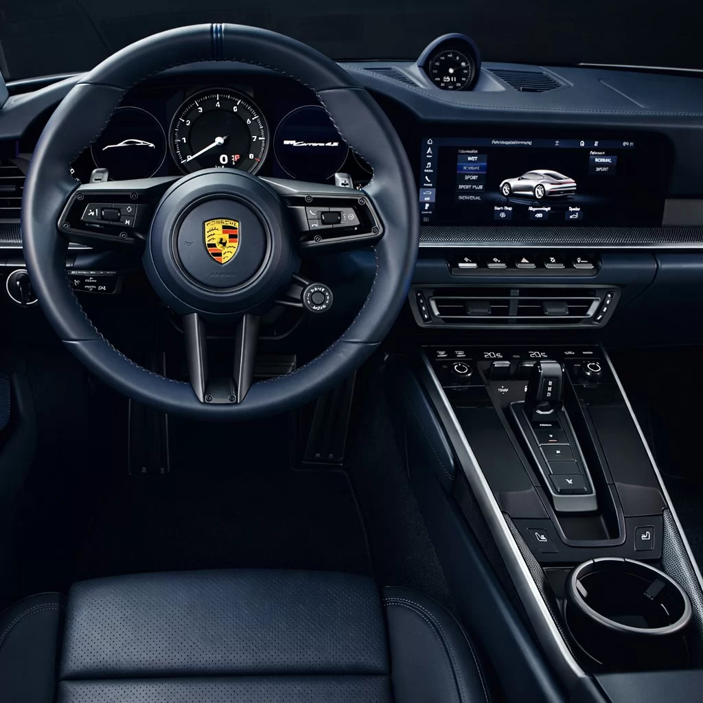 Porsche 911 From 2019 3D Inleg dashboard Interieurset aansluitend en pasgemaakt op he 10-Teile