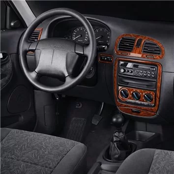 Daewoo Nubira I 05.97-01.99 3D Interior Dashboard Trim Kit Dash Trim Dekor 19-Parts