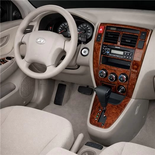 Hyundai Tucson 2006-2009 Automatic Gear, Manual Gearbox AC Control Interior BD Dash Trim Kit