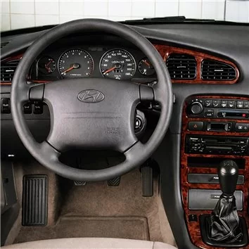 Hyundai Sonata 1999-2001 Full Set, 18 Parts Mascherine sagomate per rivestimento cruscotti 