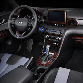 Hyundai Veloster 2019-2022 Basic Set Interior Dashboard Trim Kit