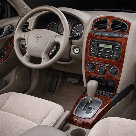 Hyundai Santa Fe 2001-2002 Full Set, With Automatic Climate Control, 30 Parts set Interior BD Dash Trim Kit Hyundai Santa Fe 2001-2002 Full Set, With Automatic Climate Control, 30 Parts set Interior BD Dash Trim Kit