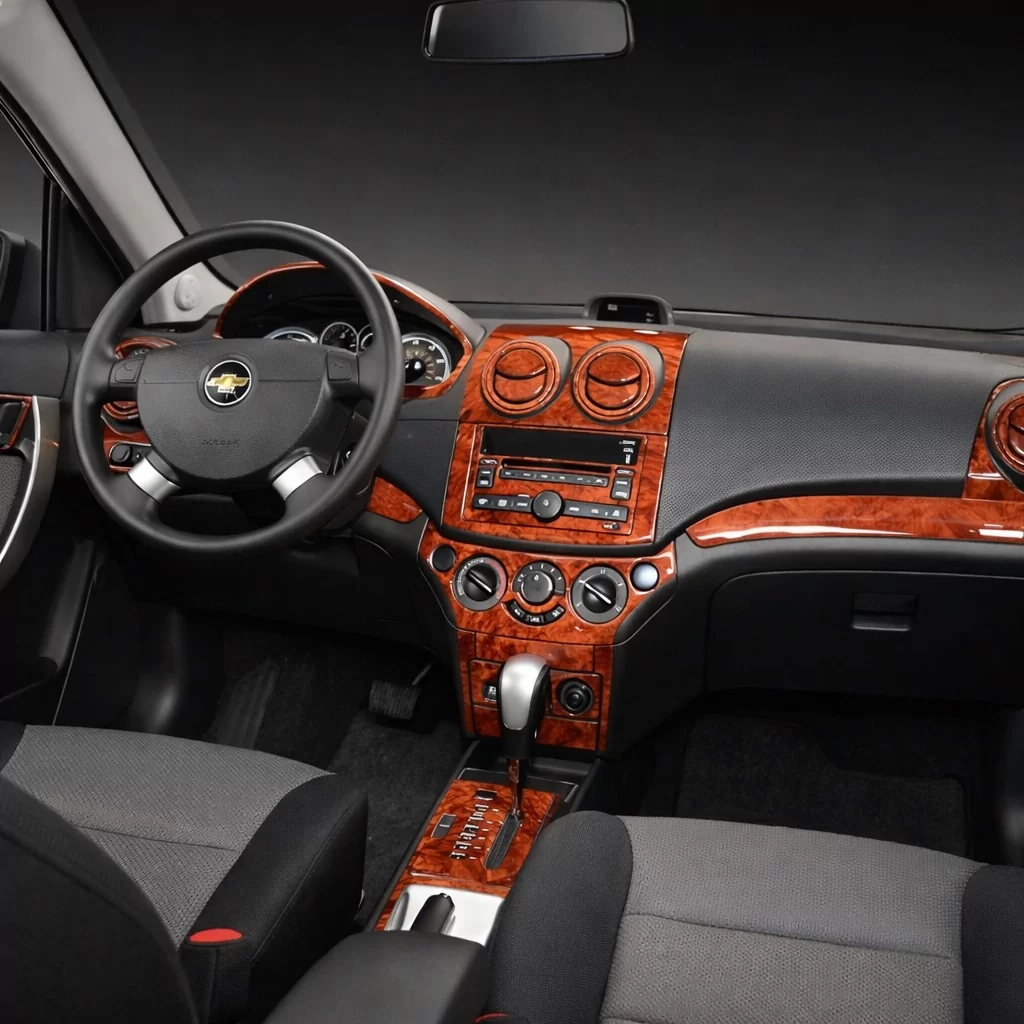 Chevrolet Aveo 02.2006 3D Inleg dashboard Interieurset aansluitend en pasgemaakt op he 21-Teile