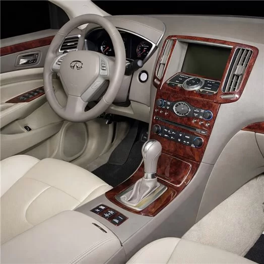 Infiniti G37 2007-2009 Full Set, Automatic Gear, With NAVI Interior BD Dash Trim Kit