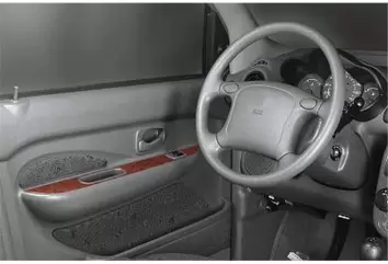 Hyundai Atos 03.98-06.06 3M 3D Interior Dashboard Trim Kit Dash Trim Dekor 6-Parts