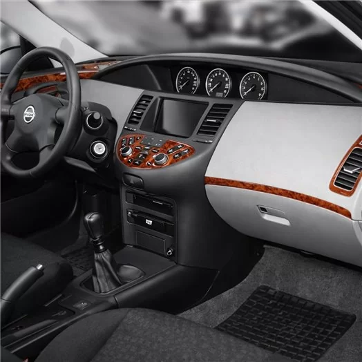 Nissan Primera 06.02-06.06 3D Inleg dashboard Interieurset aansluitend en pasgemaakt op he 12-Teile