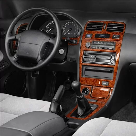 Nissan Maxima 02.95-01.00 3D Inleg dashboard Interieurset aansluitend en pasgemaakt op he 15-Teile