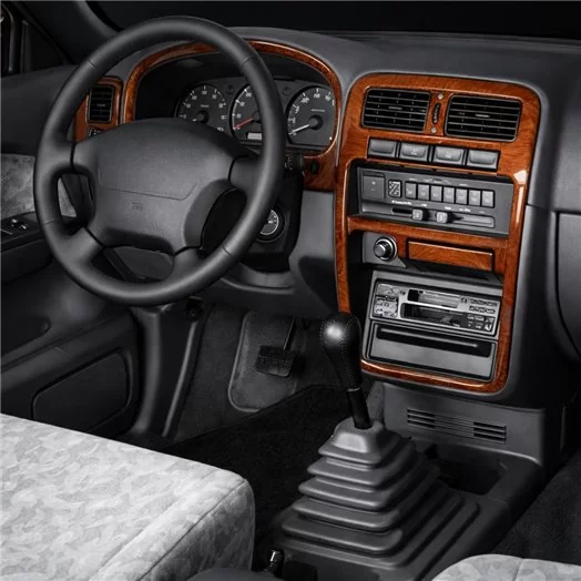 Nissan Navara D22 Pick-up 04.98-08.99 Mittelkonsole Armaturendekor Cockpit Dekor 7-Teile