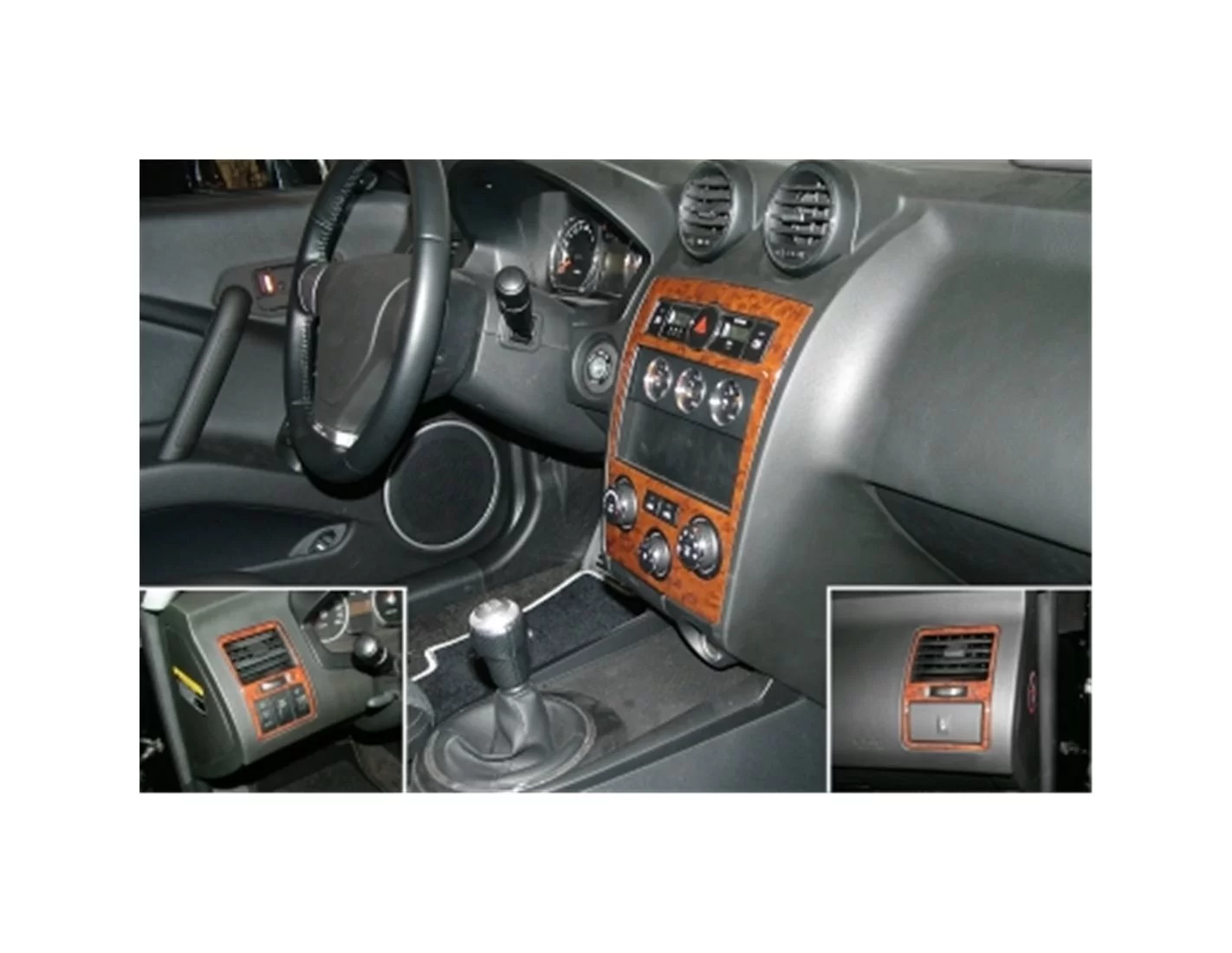 Hyundai Coupe 02.05-12.08 3M 3D Interior Dashboard Trim Kit Dash Trim Dekor 5-Parts
